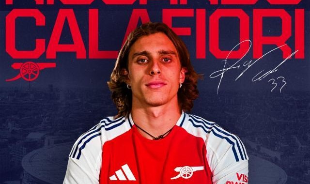 开云体育官网-阿森纳官方：意大利后卫卡拉菲奥里正式加盟